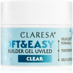 Claresa Soft&Easy Builder Gel alaplakk körmökre árnyalat Clear 12 g