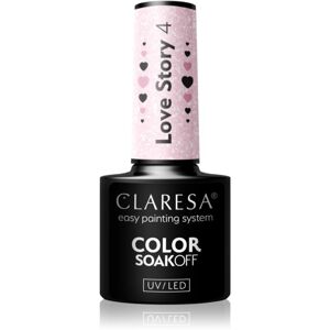 Claresa SoakOff UV/LED Color Love Story géles körömlakk árnyalat 4 5 g