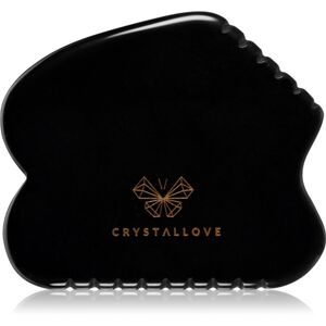 Crystallove Black Obsidian Contour Gua Sha masszázs szegédeszköz 1 db