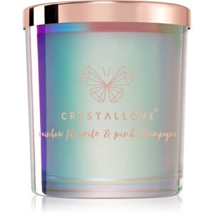 Crystallove Crystalized Scented Candle Rainbow Fluorite illatgyertya 220 g