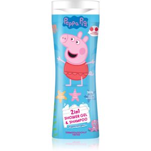 Peppa Pig Shower gel & Shampoo tusfürdő gél és sampon 2 in 1 gyermekeknek Cherry 300 ml