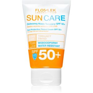 FlosLek Laboratorium Sun Care tonizáló krém száraz és érzékeny bőrre SPF 50+ 50 ml