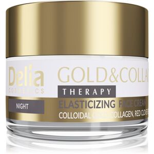 Delia Cosmetics Gold & Collagen Therapy éjszakai krém bőrelasztikusság-fokozó 50 ml