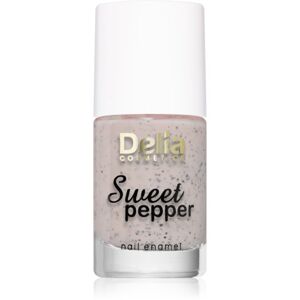 Delia Cosmetics Sweet Pepper Black Particles körömlakk árnyalat 02 Apricot 11 ml