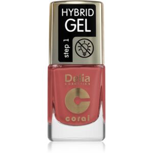 Delia Cosmetics Coral Hybrid Gel géles körömlakk UV/LED lámpa használata nélkül árnyalat 122 11 ml