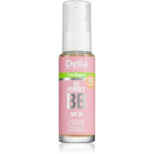 Delia Cosmetics BB So Perfect mattító BB krém hidratáló hatással árnyalat 02 Medium 30 ml