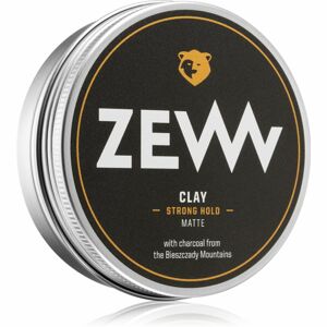 Zew For Men Charcoal Matte Clay formázó agyag hajra mattító hatással Strong Hold 100 ml