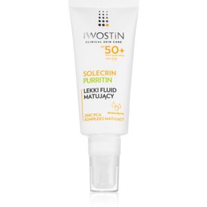 Iwostin Solecrin mattító fluid az aknéra hajlamos zsíros bőrre SPF 50+ 40 ml