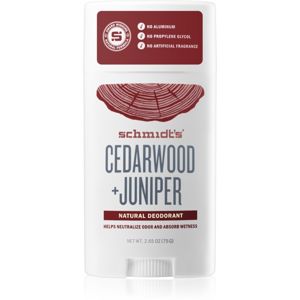 Schmidt's Cedarwood + Juniper alumínium sótól mentes dezodor 75 g