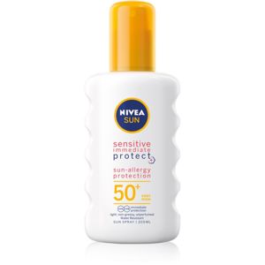 Nivea Sun Protect & Sensitive napvédő spray SPF 50+ 200 ml