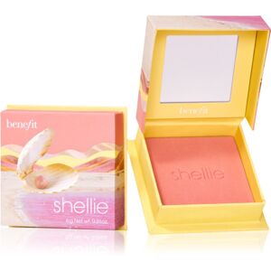 Benefit Shellie WANDERful World púderes arcpír árnyalat Warm-seashell pink 6 g