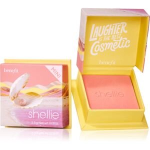 Benefit Shellie WANDERful World Mini púderes arcpír árnyalat Warm-seashell pink 2,5 g