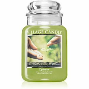 Village Candle Optimism illatgyertya (Glass Lid) 602 g