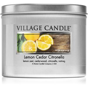 Village Candle Lemon Cedar Citronella illatgyertya alumínium dobozban 311 g
