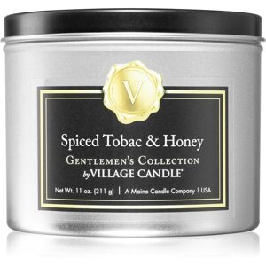Village Candle Gentlemen's Collection Spiced Tobac & Honey illatgyertya alumínium dobozban 311 g