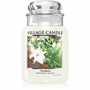 Village Candle Gardenia illatgyertya (Glass Lid) 602 g