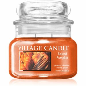 Village Candle Spiced Pumpkin illatgyertya (Glass Lid) 262 g