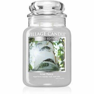 Village Candle Inner Peace illatgyertya (Glass Lid) 602 g