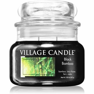 Village Candle Black Bamboo illatgyertya (Glass Lid) 262 g
