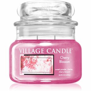Village Candle Cherry Blossom illatgyertya (Glass Lid) 262 g