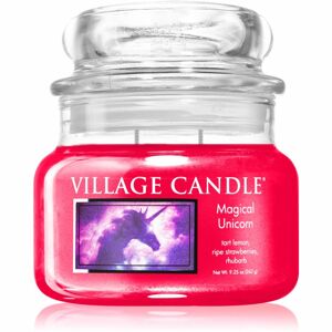 Village Candle Magical Unicorn illatgyertya (Glass Lid) 262 g