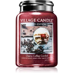 Village Candle Cherry Coffee Cordial illatos gyertya 602 g
