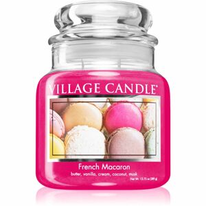 Village Candle French Macaroon illatgyertya (Glass Lid) 389 g