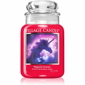 Village Candle Magical Unicorn illatgyertya (Glass Lid) 602 g