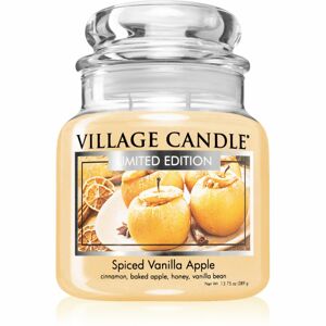 Village Candle Spiced Vanilla Apple illatgyertya (Glass Lid) 389 g