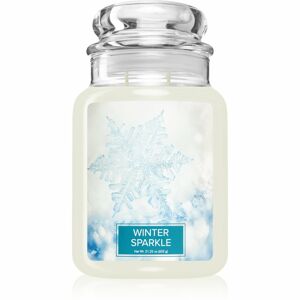 Village Candle Winter Sparkle illatgyertya (Glass Lid) 602 g