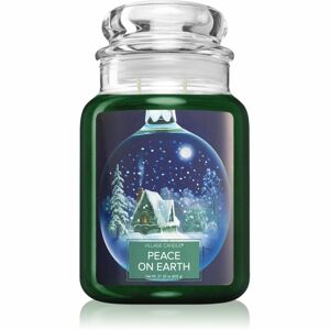 Village Candle Peace on Earth illatgyertya (Glass Lid) 602 g