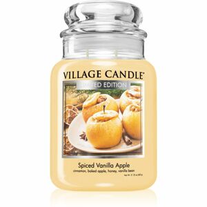 Village Candle Spiced Vanilla Apple illatgyertya (Glass Lid) 602 g