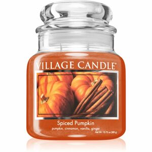 Village Candle Spiced Pumpkin illatgyertya (Glass Lid) 389 g