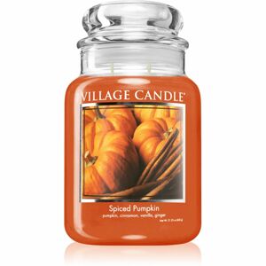 Village Candle Spiced Pumpkin illatgyertya (Glass Lid) 602 g