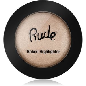 Rude Baked Highlighter kompakt púderes élénkítő arcra árnyalat Divine Self 7 g