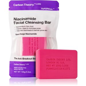 Carbon Theory Facial Cleansing Bar Niacinamide tisztító szappan arcra Pink 100 g