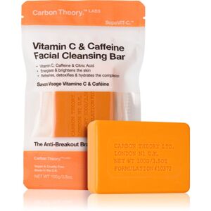 Carbon Theory Facial Cleansing Bar Vitamin C & Caffeine tisztító szappan arcra C vitamin Orange 100 g