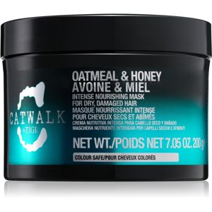 TIGI Catwalk Oatmeal & Honey intenzív tápláló maszk száraz és sérült hajra 200 g