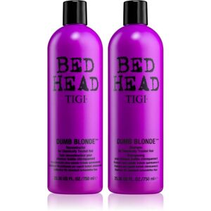 TIGI Bed Head Dumb Blonde Shampoo & Conditioner takarékos kiszerelés (a kémiailag kezelt hajra)