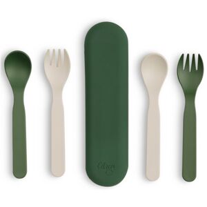 Citron Eco Cutlery Set étkészlet Green/ Cream 6m+ 5 db