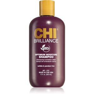 CHI Brilliance Optimum Moisture Shampoo hidratáló sampon a fénylő és selymes hajért 355 ml