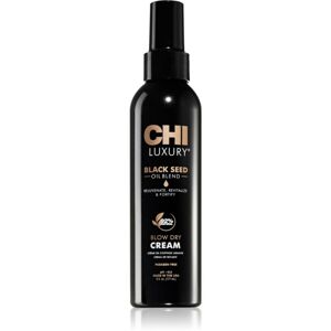 CHI Luxury Black Seed Oil Blow Dry Cream tápláló termovédő krém hajegyenesítésre 177 ml