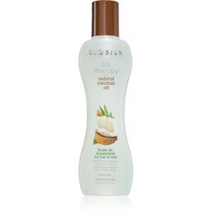 Biosilk Silk Therapy Natural Coconut Oil öblítést nem igénylő hidratáló ápolás haj és test 167 ml