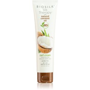 Biosilk Silk Therapy Natural Coconut Oil hajkrém a hullámos és göndör hajra 148 ml