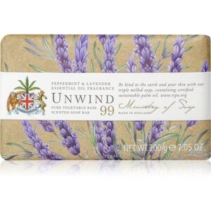 The Somerset Toiletry Co. Natural Spa Wellbeing Soaps Szilárd szappan testre Peppermint & Lavender 200 g