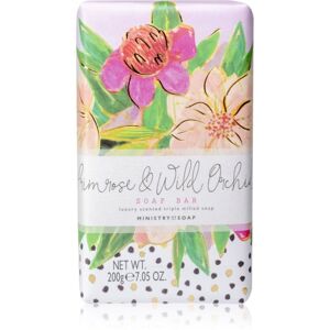 The Somerset Toiletry Co. Painted Blooms Soap Soap Bar Szilárd szappan testre Primrose & Wild Orchid 200 g