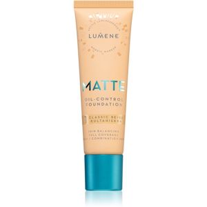Lumene Matte Oil-Control fluid make-up kombinált és zsíros bőrre árnyalat 1 Classic Beige 30 ml