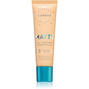 Lumene Matte Oil-Control fluid make-up kombinált és zsíros bőrre árnyalat 1,5 Fair Beige 30 ml