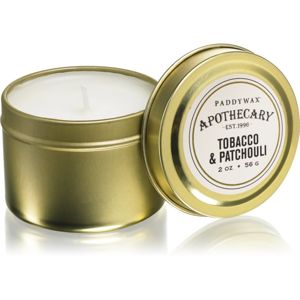 Paddywax Apothecary Tobacco & Patchouli illatgyertya alumínium dobozban 56 g
