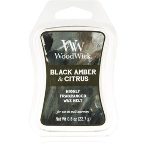 Woodwick Black Amber & Citrus illatos viasz aromalámpába Artisan 22,7 g